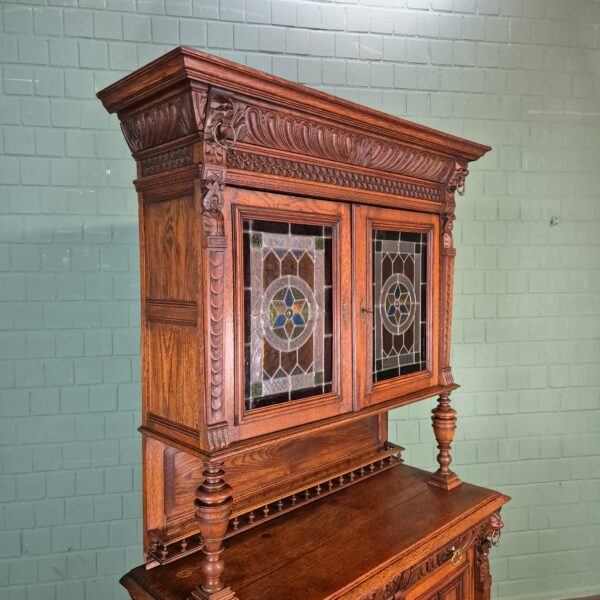 Cabinet Gründerzeit 1880 Oak - Image 5