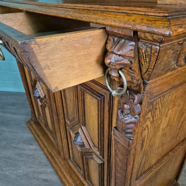 Cabinet Gründerzeit 1880 Oak - Image 21