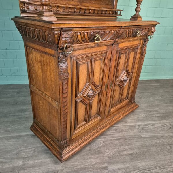 Cabinet Gründerzeit 1880 Oak - Image 6