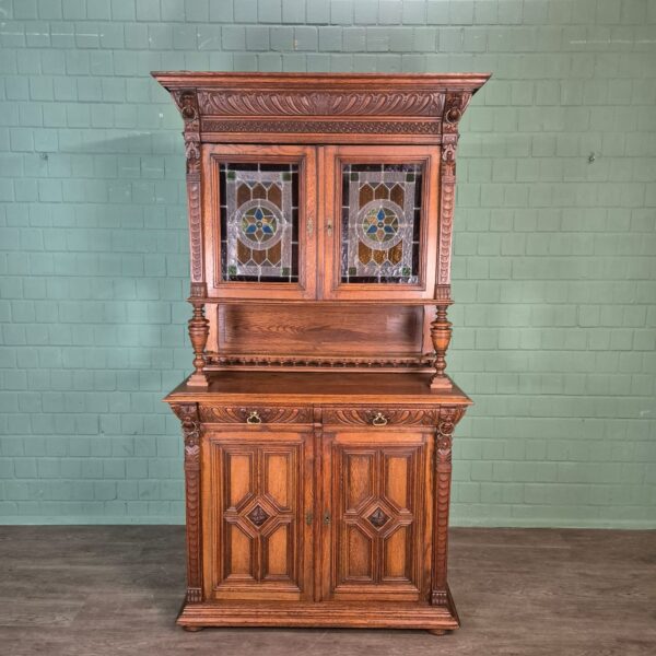 Cabinet Gründerzeit 1880 Oak - Image 3