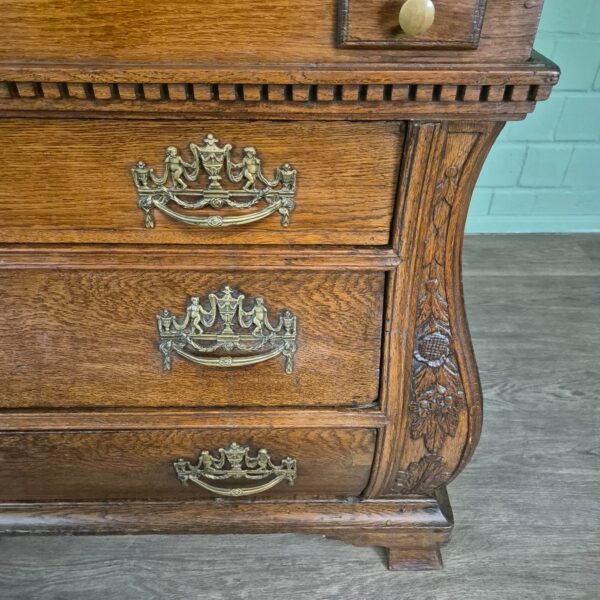 Secretary Baroque 1770 Oak - Image 6