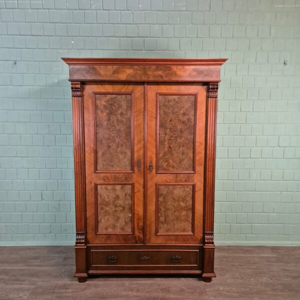 Wardrobe Gründerzeit 1880 Walnut - Image 3