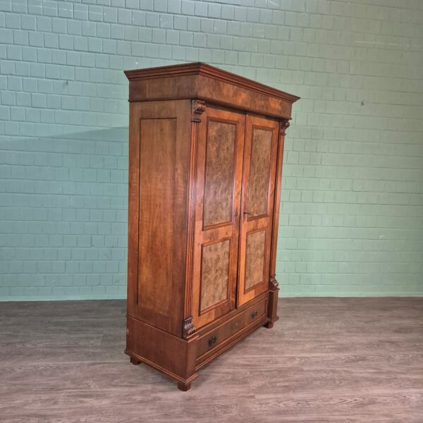 Wardrobe Gründerzeit 1880 Walnut
