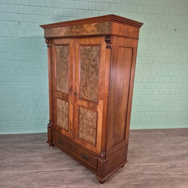 Wardrobe Gründerzeit 1880 Walnut - Image 4