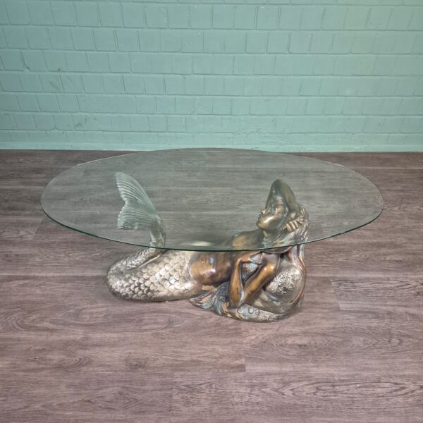 Mermaid Glass Coffee Table 1.30 m x 0.70 m