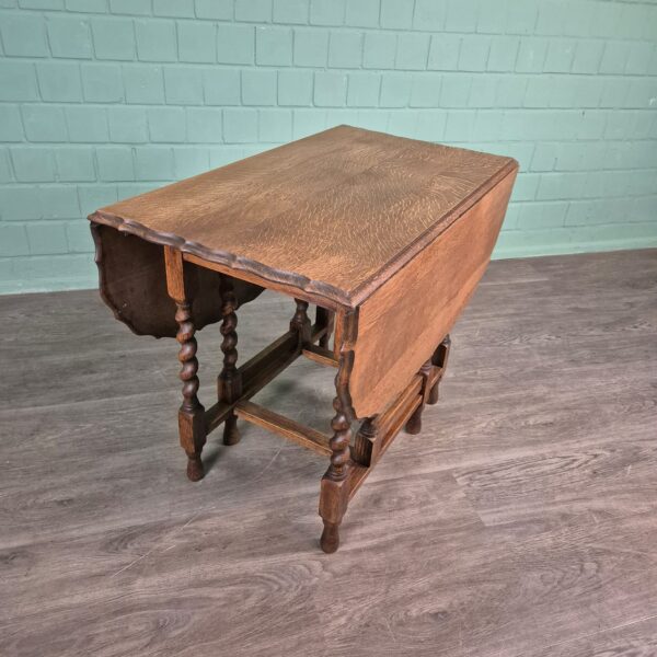Folding Table Jugendstil 1920 Oak - Image 4