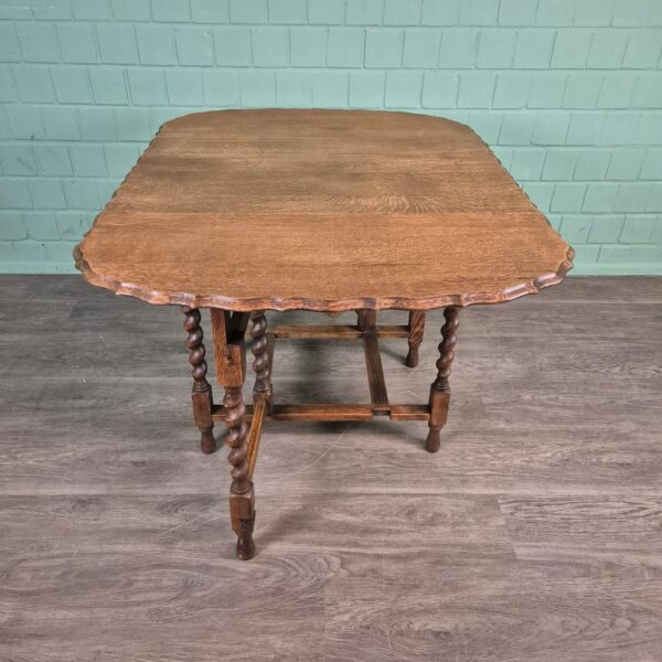 Folding Table Jugendstil 1920 Oak - Image 10