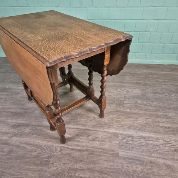 Folding Table Jugendstil 1920 Oak - Image 5