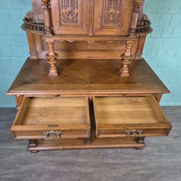 Cabinet Gründerzeit 1880 Oak - Image 17