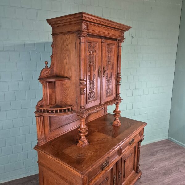 Cabinet Gründerzeit 1880 Oak - Image 6