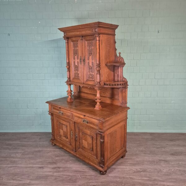 Cabinet Gründerzeit 1880 Oak - Image 4