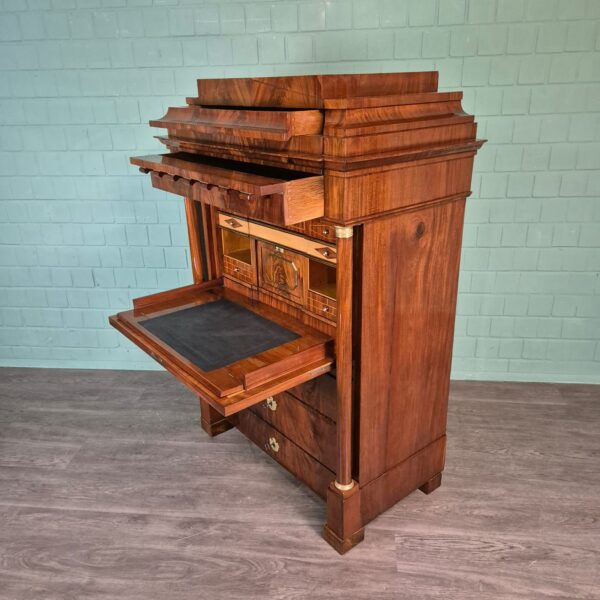 Secretary Biedermeier 1810 Mahogany - Image 12