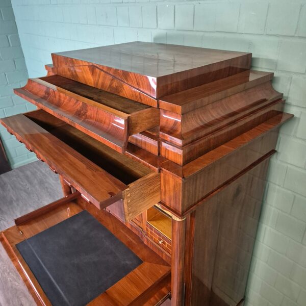 Secretary Biedermeier 1810 Mahogany - Image 13