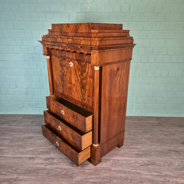 Secretary Biedermeier 1810 Mahogany - Image 17