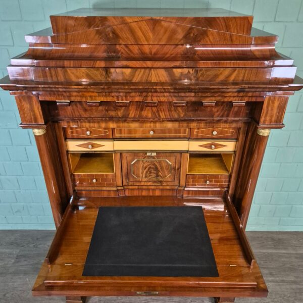 Secretary Biedermeier 1810 Mahogany - Image 9