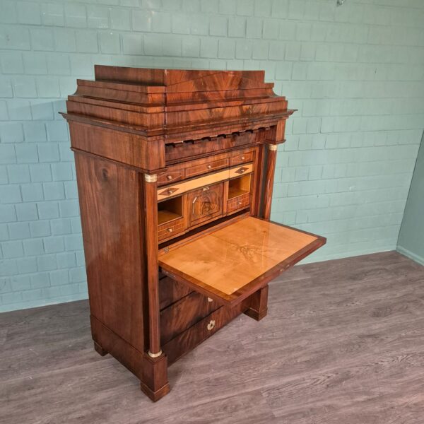 Secretary Biedermeier 1810 Mahogany - Image 5