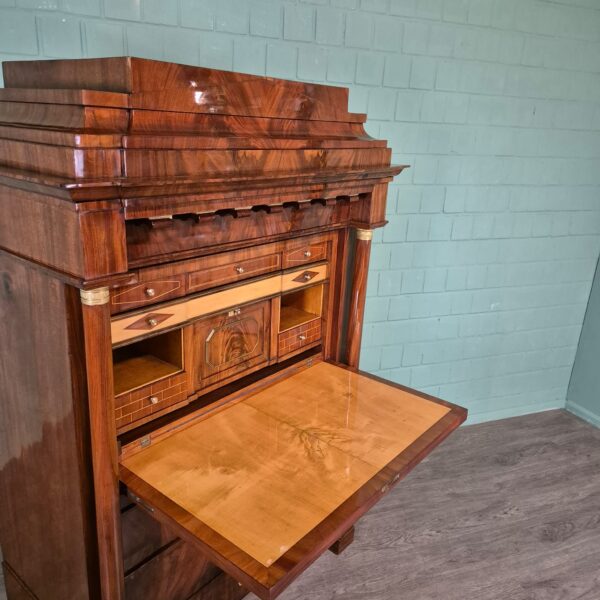 Secretary Biedermeier 1810 Mahogany - Image 6