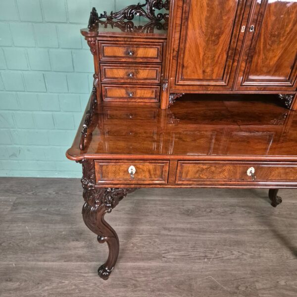 Desk Historicism 1870 Mahogany - Image 7