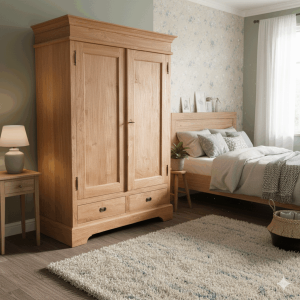 Wardrobe Teak 1,35 m - Image 2