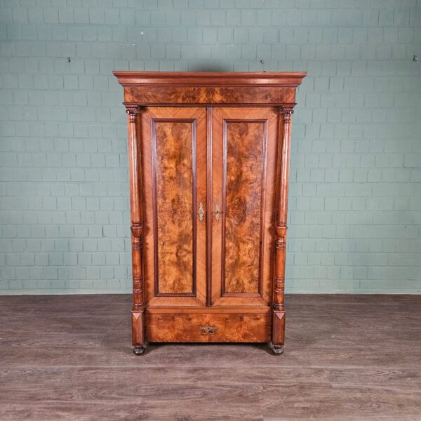 Wardrobe Gründerzeit 1880 Walnut - Image 3