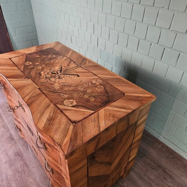 Chest of Drawers Baroque 1780 Walnut - Image 5