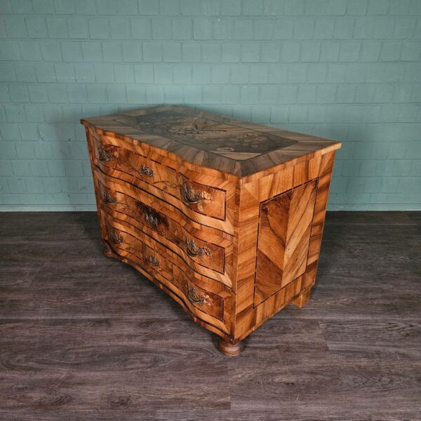 Chest of Drawers Baroque 1780 Walnut - Image 3