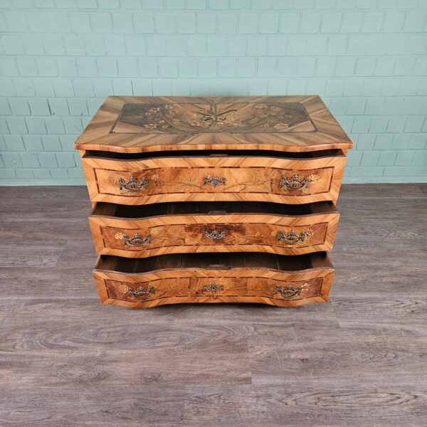 Chest of Drawers Baroque 1780 Walnut - Image 8