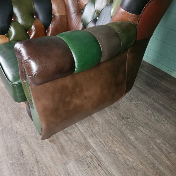Chesterfield Armchair Leather Model Jungle - Image 9