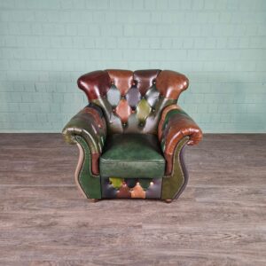 Chesterfield Armchair Leather Model Jungle