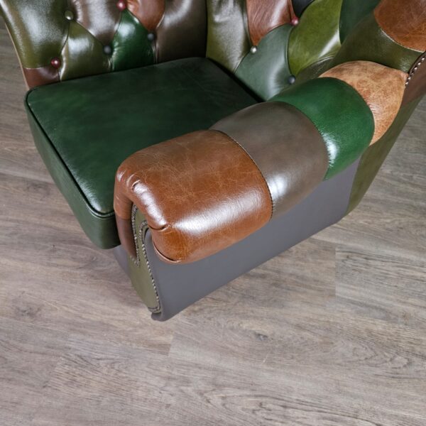 Chesterfield Armchair Leather Model Jungle Set - Image 17