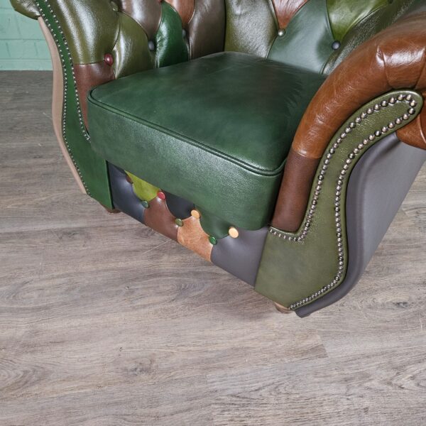 Chesterfield Armchair Leather Model Jungle Set - Image 16