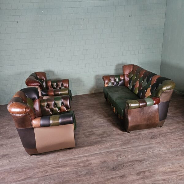Chesterfield Sofa Jungle 3-1-1 Leather