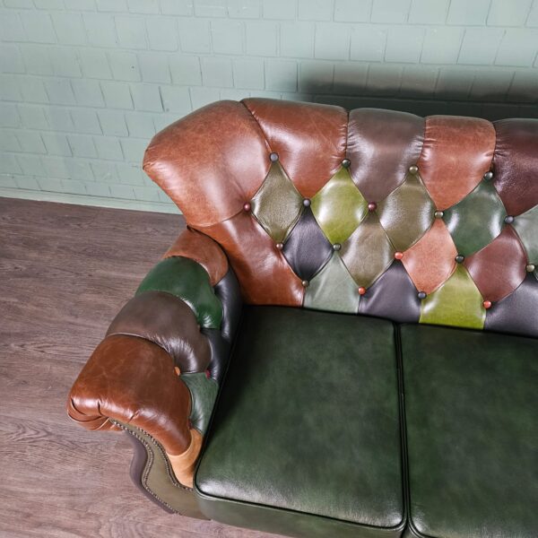 Chesterfield Sofa Jungle 3-1-1 Leather - Image 6