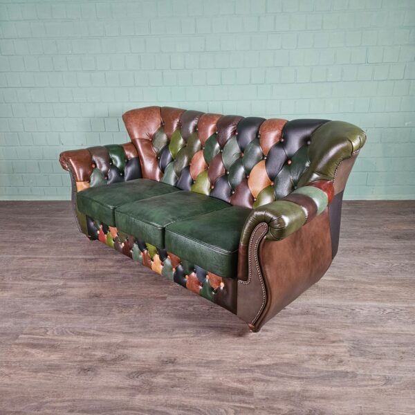 Chesterfield Sofa Leather Model Jungle 2,00 m - Image 4