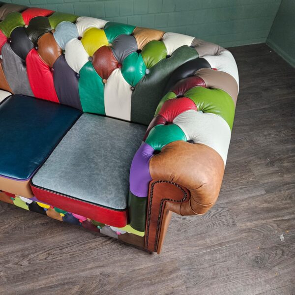 Chesterfield Sofa Leather Model Carnival 2,00 m - Image 8