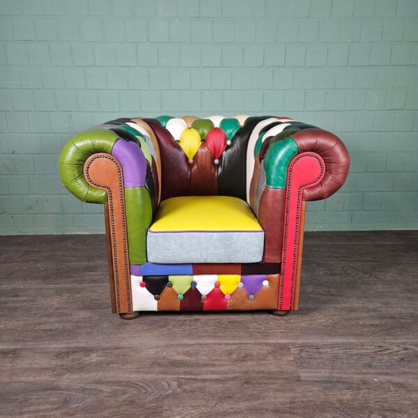 Chesterfield Armchair Leather Model Carnival - Image 3