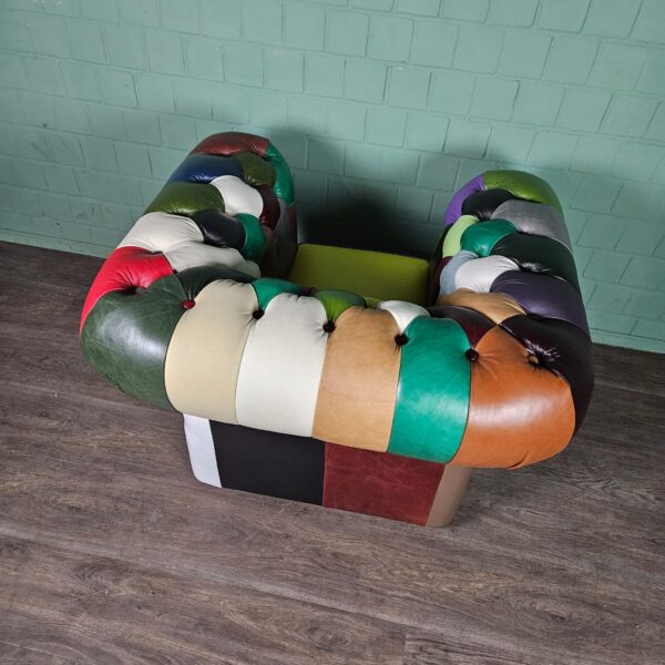 Chesterfield Armchair Leather Model Carnival - Image 11