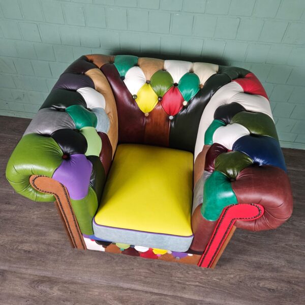 Chesterfield Armchair Leather Model Carnival - Image 5