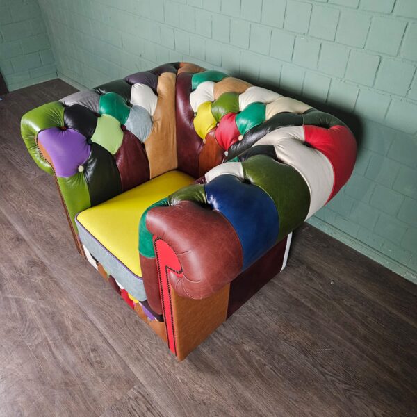 Chesterfield Armchair Leather Model Carnival - Image 6