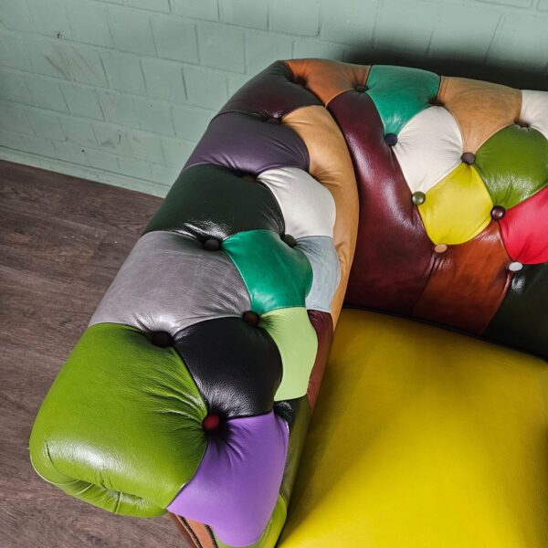 Chesterfield Armchair Leather Model Carnival - Image 7