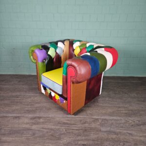 Chesterfield Armchair Leather Model Carnival