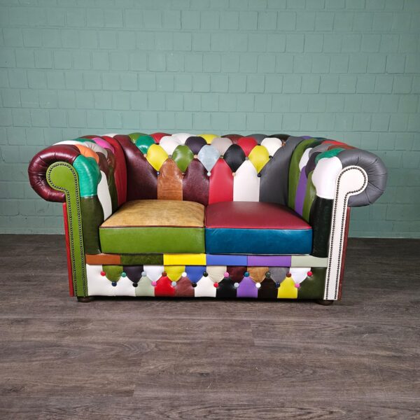 Chesterfield Sofa Leather Model Carnival 1,63 m - Image 3