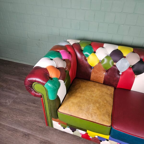 Chesterfield Sofa Leather Model Carnival 1,63 m - Image 4