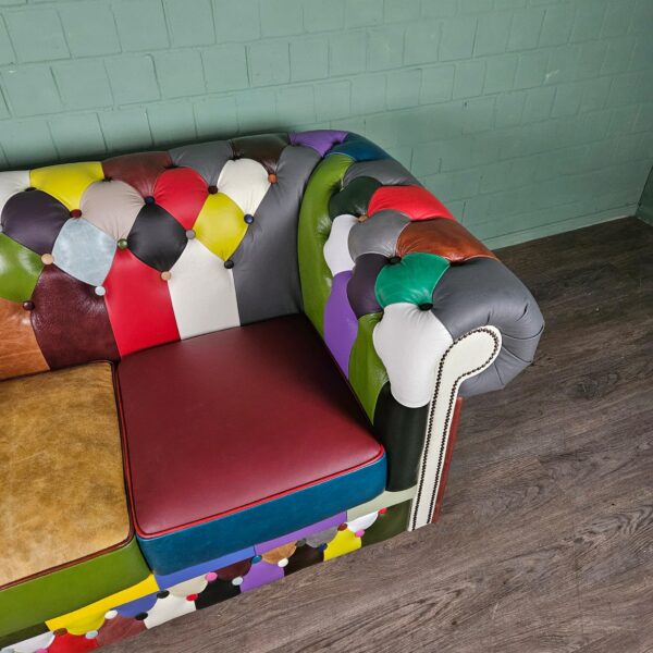Chesterfield Sofa Leather Model Carnival 1,63 m - Image 7