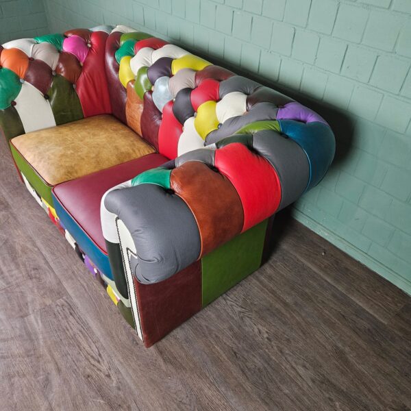 Chesterfield Sofa Leather Model Carnival 1,63 m - Image 8