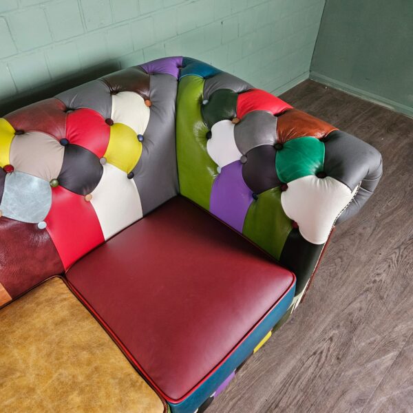 Chesterfield Sofa Leather Model Carnival 1,63 m - Image 6