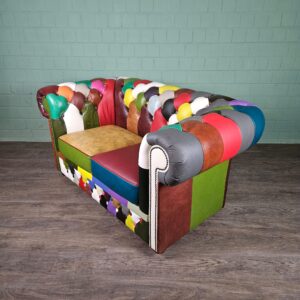 Chesterfield Sofa Leather Model Carnival 1,63 m