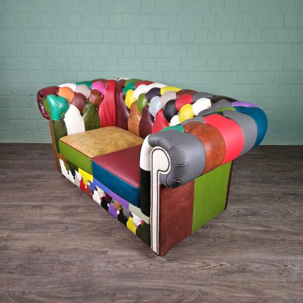 Chesterfield Sofa Leather Model Carnival 1,63 m