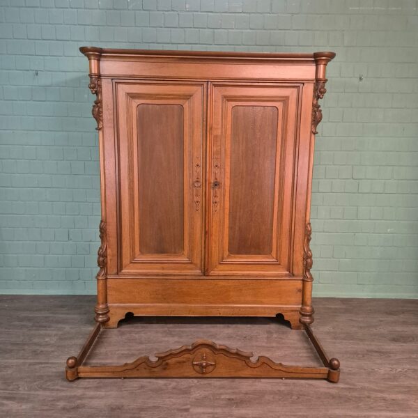 Wardrobe Biedermeier 1840 Oak - Image 29