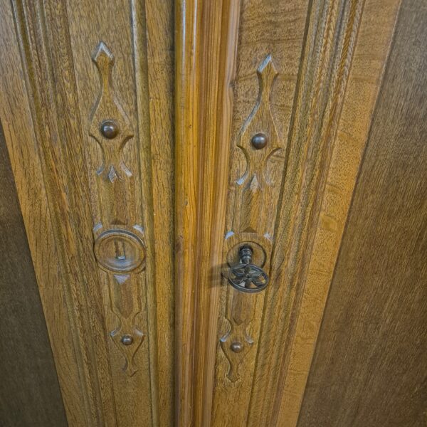 Wardrobe Biedermeier 1840 Oak - Image 15